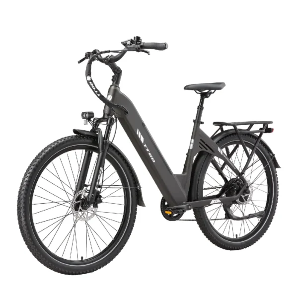 TTGO Vélo Électrique Urbain VAE 250W Autonomie 110km Freins Hydrauliques Shimano 7 Vitesses