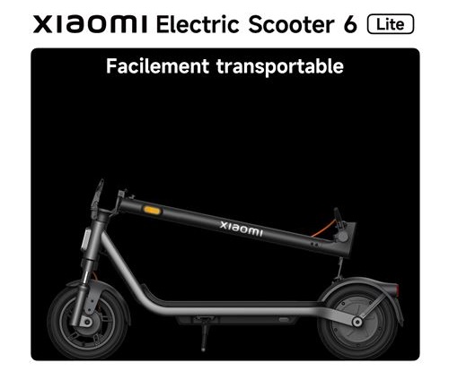 Trottinette électrique Xiaomi Electric Scooter 6 Lite 300 W Noir – Image 7