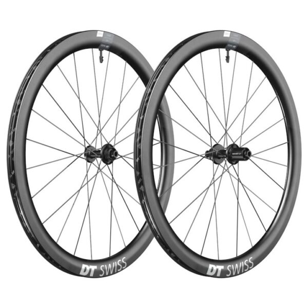 DT Swiss ERC 1400 DICUT 45 Paire de Roues - 28" | Carbone | Clincher | Centerlock - 12x100mm | 12x142mm - noir